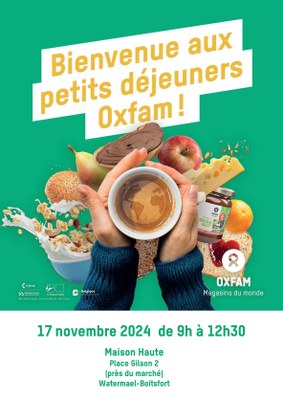 Petit déjeuner Oxfam - dimanche 17 novembre