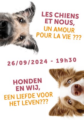 Conférence : Les chiens et nous, un amour pour la vie ? Le jeudi 26 septembre