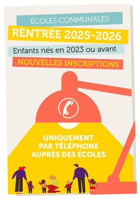 Inscriptions scolaires - rentrée 2025-2026