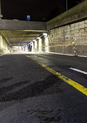 Travaux au carrefour Léonard